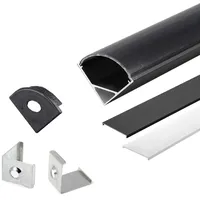 Energmix 2m LED Aluprofil Alu Schiene Eckprofil Kanal System