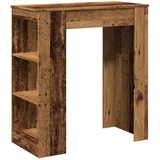 vidaXL Bartisch mit Regal 95 x 47 x 103,5 cm Braun