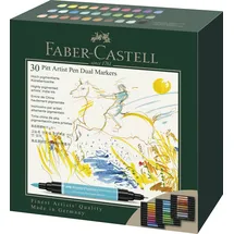 Faber-Castell Pitt Artist Pen Dual Marker 30 St. Mehrfarbig