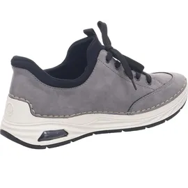 Rieker 44567 Damen Weite G Grau/Schwarz 39