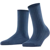 Falke Cotton Rib Socken 1 Paar Blau 39-42