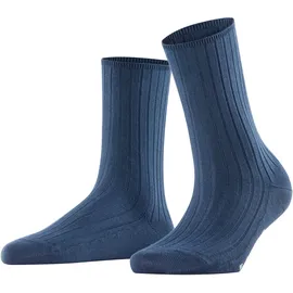 Falke Cotton Rib Socken 1 Paar Blau 39-42