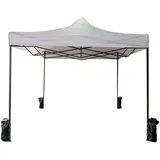 Mobili Rebecca Faltpavillon, Weiß, Metall, Quadratisch, 3x4x3 cm, Sonnen- & Sichtschutz, Pavillons & Pergolas, Pavillons