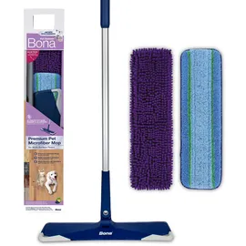 Bona Wischmopp Premium Teleskop-Mopp Blau