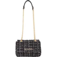 Valentino Tweed Flap Bag Umhängetasche Baumwolle/Synthetik Black