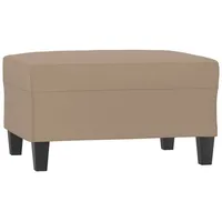 VidaXL Fußhocker Cappuccino-Braun 70x55x41 cm Kunstleder