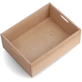 Zeller Present Holzkiste 40 x 30 x 15 cm 1-tlg. beige