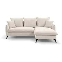 WERK2 Ecksofa »Modica L-Form«, Minimalistisches Ecksofa mit Schlaffunktion & Bettkasten, beige