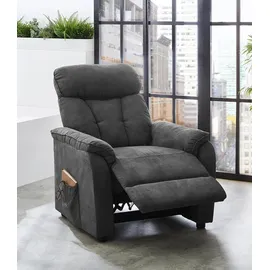 Jockenhöfer GRUPPE "Dorsten" (anthrazit) - Mikrofaser - mit Liegefunktion durch Körperdruckverstellung, TFK Nosagfederung