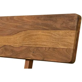 MASSIVMOEBEL24.DE Malmö 180 x 200 cm Braun Natur