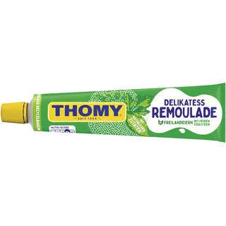 THOMY Delikatess Remoulade, Mayonnaise mit Feinen Kräutern, Vegetarische, 200ml Tube, 1er Pack (1 x 200ml)