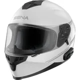 Sena Outride Integralhelm Mir integrierter Bluetooth Intercom und Smartphone-Verbindung (Weiß, M)