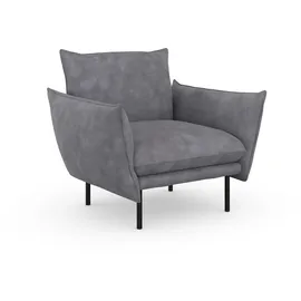OTTO home Cocktailsessel Stine Polyester 96 x 86 x 86 cm Grau