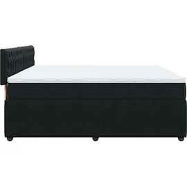 vidaXL Boxspringbett 180 x 200 cm Schwarz