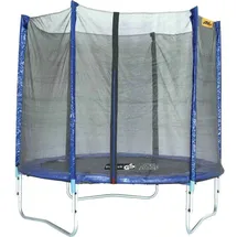 NEW SPORTS Trampolin 305 cm inkl. Sicherheitsnetz schwarz/blau