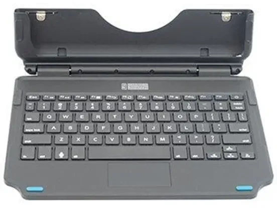 Gamber-Johnson - keyboard and folio case - slim attachable - with 2-button touchpad - QWERTY - US Input Device - Tastatur & Folio-Set - Englisch (US) - Schwarz