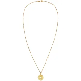 Elli Halskette ELLI Sonne Antik Coin Kordelkette 925 Silber / Gold