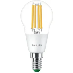 Philips LED Filamentlampe MAS LEDLuster ND CL GUE Tropfen, P45, 2,3W, E14, 2700K, 485lm PH18897600