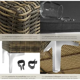 Tectake Villanova Loungeset grau