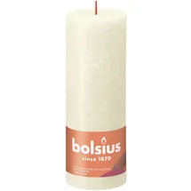 Bolsius Rustik Stumpenkerze 19 x 6,8 cm weiche perle