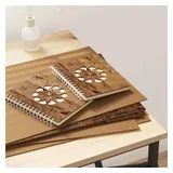 vidaXL Linolplatte Dekoplatten 50 stk. Altholz 30 x 42 x 0,27 cm Holzwerkstoff