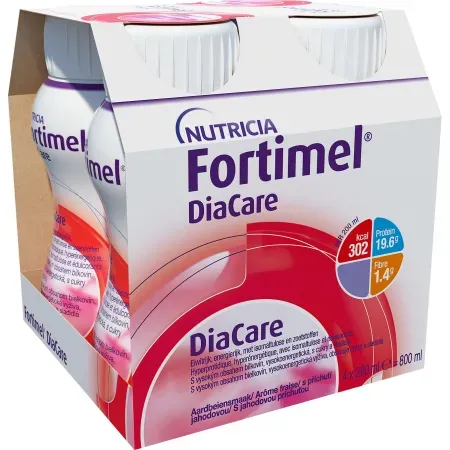 Nutricia Fortimel DiaCare Erdbeergeschmack 4x200ml