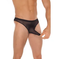 Transparenter G-String aus Netz, schwarz, S-L