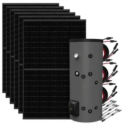 2,7kWp Solaranlage mit 300L Fothermo Boiler zur Warmwasseraufbereitung