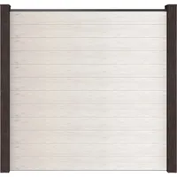 GROJA Steckzaun Solid Quadratisch 180 cm x 180 cm x 1,9 cm Bi-Color Sand