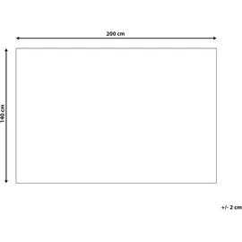 Beliani Teppich SOGUT Beige 140 x 200 cm Jute