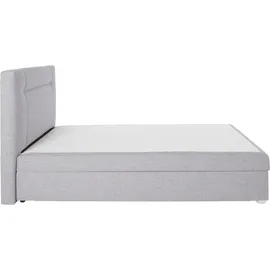 Jockenhöfer Boxspringbett JOCKENHÖFER GRUPPE "Carmen", grau (grau 369, 09), B:134cm L:217cm, Komplettbetten, Boxspringbett, mit Bettkasten und Topper, erhältlich in 120 & 140cm Breite