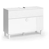 Vicco Waschbeckenunterschrank Sola Weiß 100 x 73 cm mit 2 Schubladen