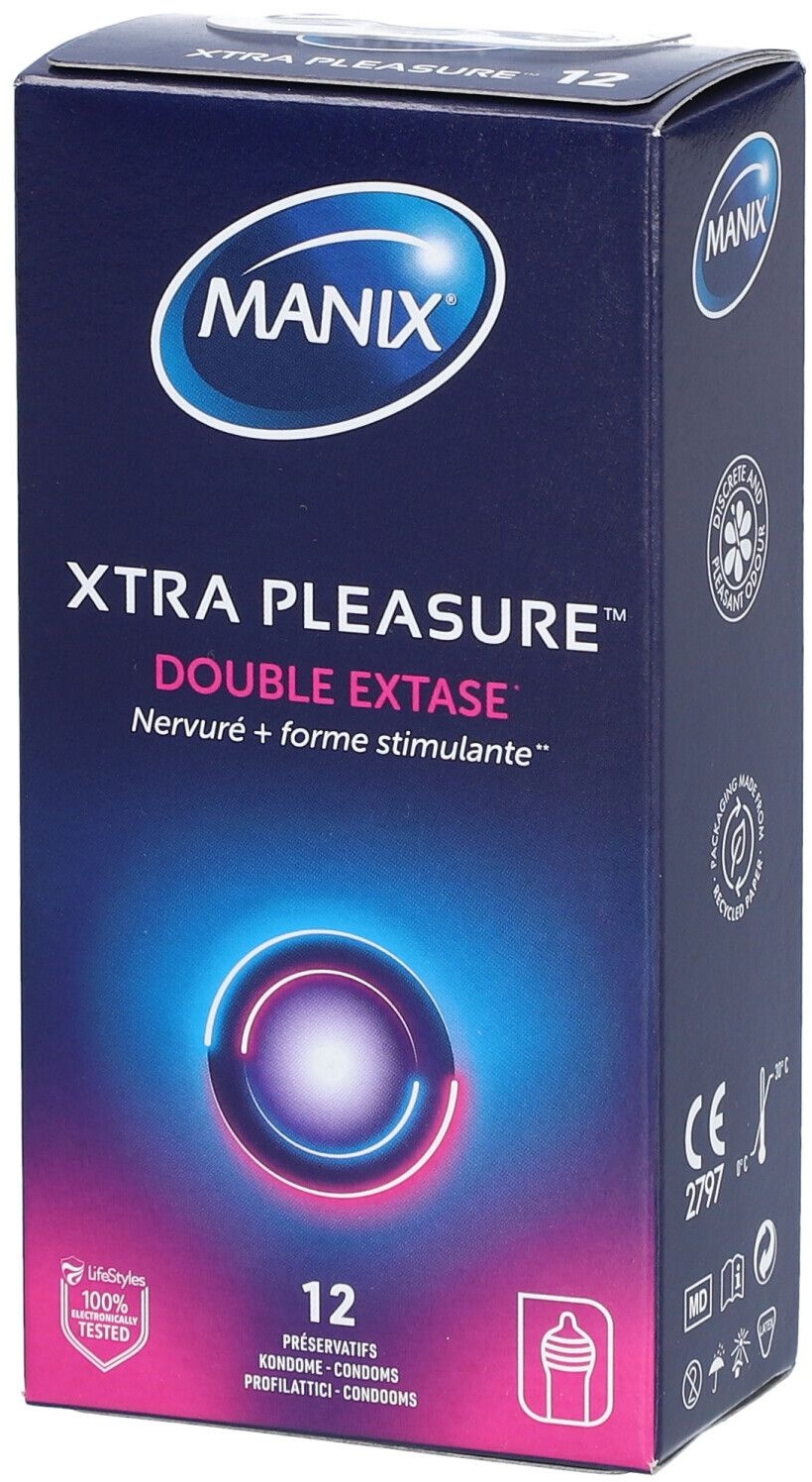 MANIX® Xtra pleasure® Double extase 12 pc(s) préservatif(s)