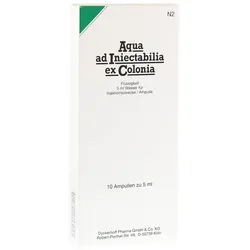 AQUA AD Iniectabilia ex Colonia Ampullen 10X5 ml