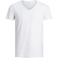JACK & JONES Basic V-Neck T-Shirt weiss/white M