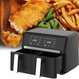 casativo Dual-Zone Heissluftfritteuse 2x 4,5 l schwarz