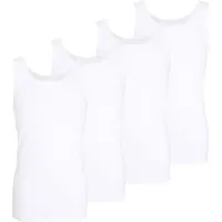 Götzburg Tank-Top 4er Pack Nürnberg in weiss | Gr.: 8