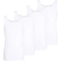 Götzburg Tank-Top 4er Pack Nürnberg in weiss | Gr.: 8