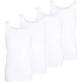 Götzburg Tank-Top 4er Pack Nürnberg in weiss | Gr.: 8