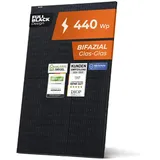 Solarway 440W Solarpanel JA-Solar Full Black Bifazial Glas/Glas PV Panel mit positiver Leistungstoleranz von 0-5 Watt