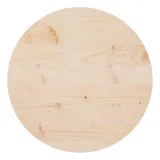 vidaXL Tischplatte Ø50x2,5 cm Massivholz Kiefer