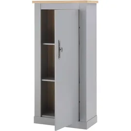 Home Affaire Mehrzweckschrank HOME AFFAIRE "CHAMBORD", grau (lichtgrau), B:68cm H:142cm T:37cm, Schränke, Mehrzweckschrank, Breite ca. 68 cm