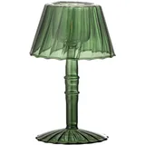 Bloomingville Cisco Teelichthalter, grün Glas, T10,5xH18 cm