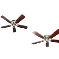 Pepeo Kisa Deluxe BN 105 cm Deckenventilator rosenholz/walnuss
