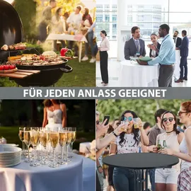 Trutzholm Stehtisch klappbar Ø 70 cm Höhe 110 cm Anthrazit