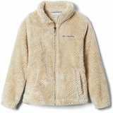 Columbia Girl's Fire Side Sherpa Full Zip Fleece Pullover, Ancient Fossil, S