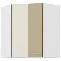 Küchen-Preisbombe Eckhängeschrank 60x60 cm Cappuccino Hochglanz