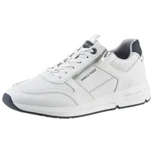 Marco Tozzi Keilsneaker , Freizeitschuh, Halbschuh, Schnürschuh mit praktischem Reißverschluss, weiß