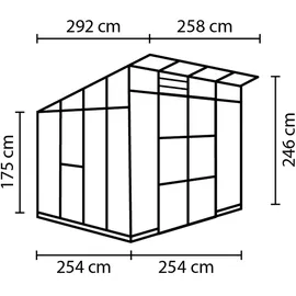Vitavia Playa 7600 Alu ESG 3 mm/Dach HKP 6 mm 7,6 m2