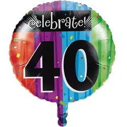 40. Geburtstag `Celebrate` Folienballon
